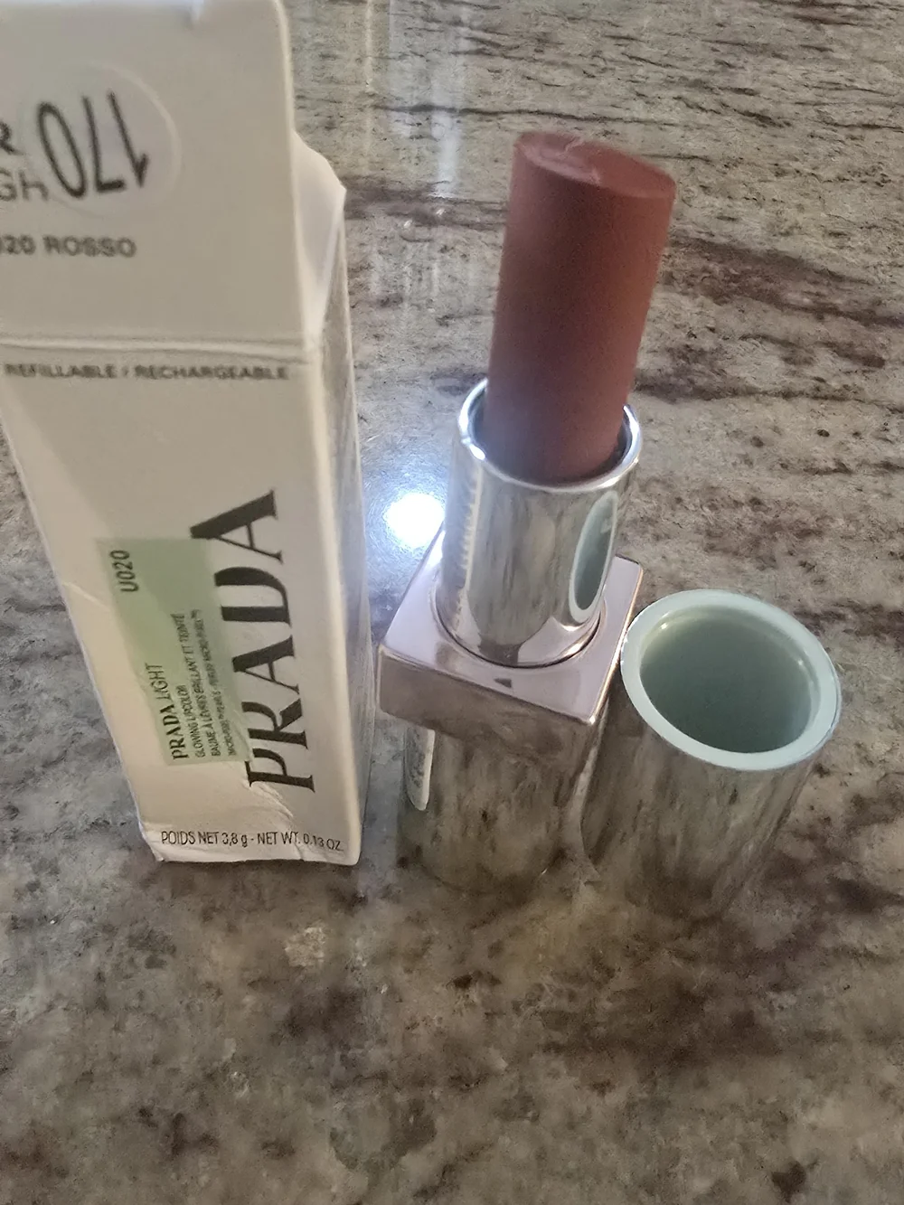 Prada Light Refillable Lipstick in U020 Rosso NIB ✨FREE GIFT WITH EVERY ORDER ✨